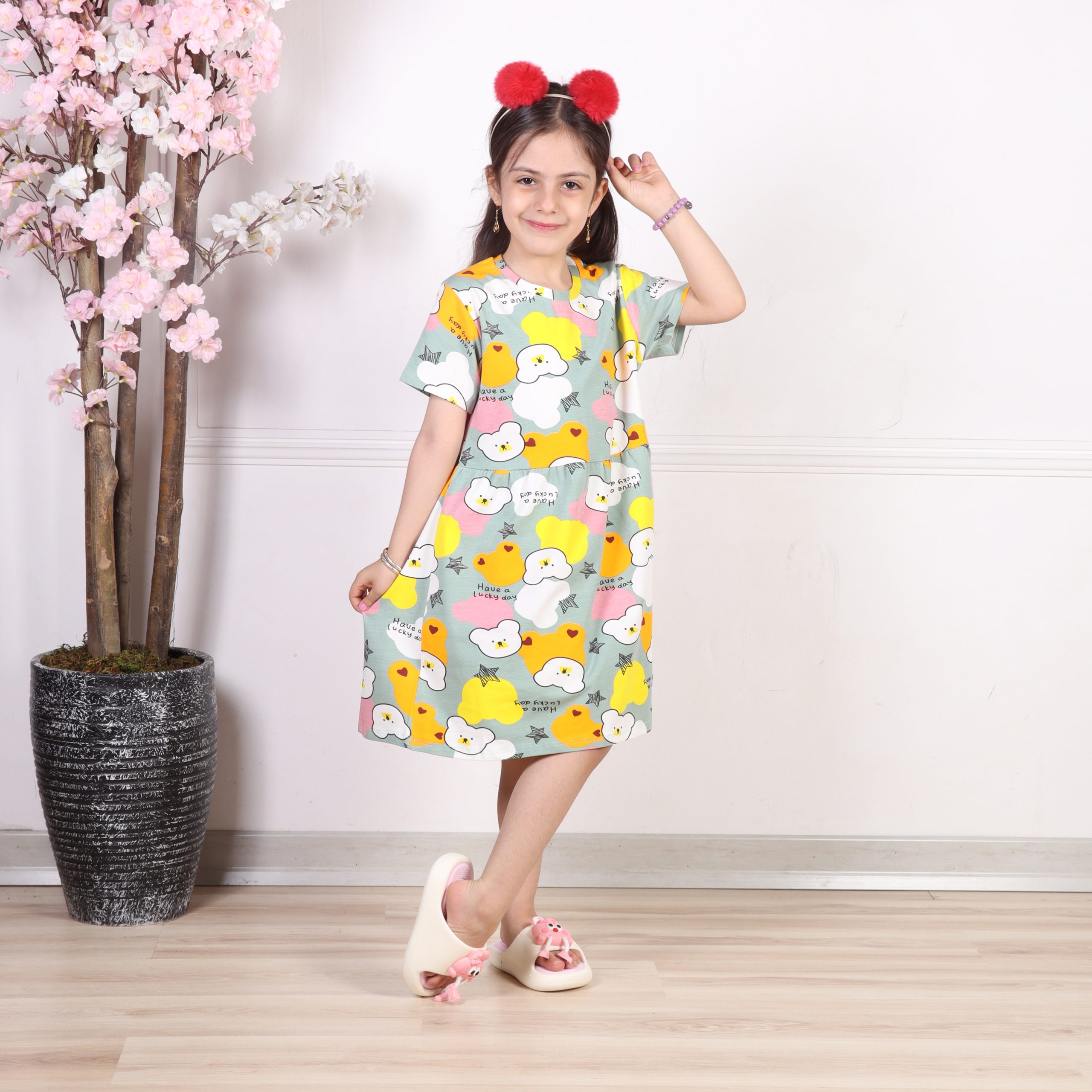 سارافون دخترانه تمام چاپ