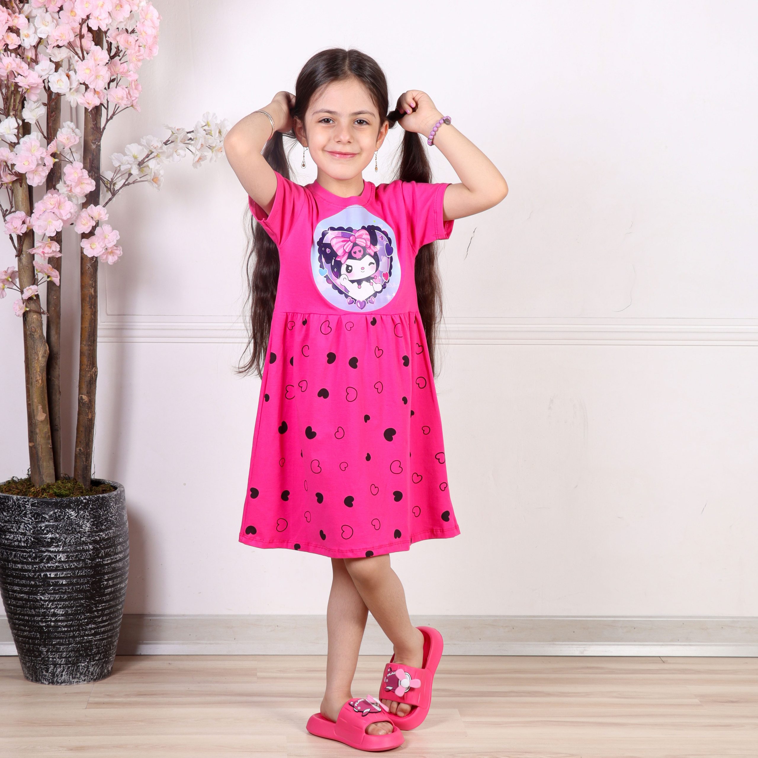 سارافون دخترانه چاپ کرومی