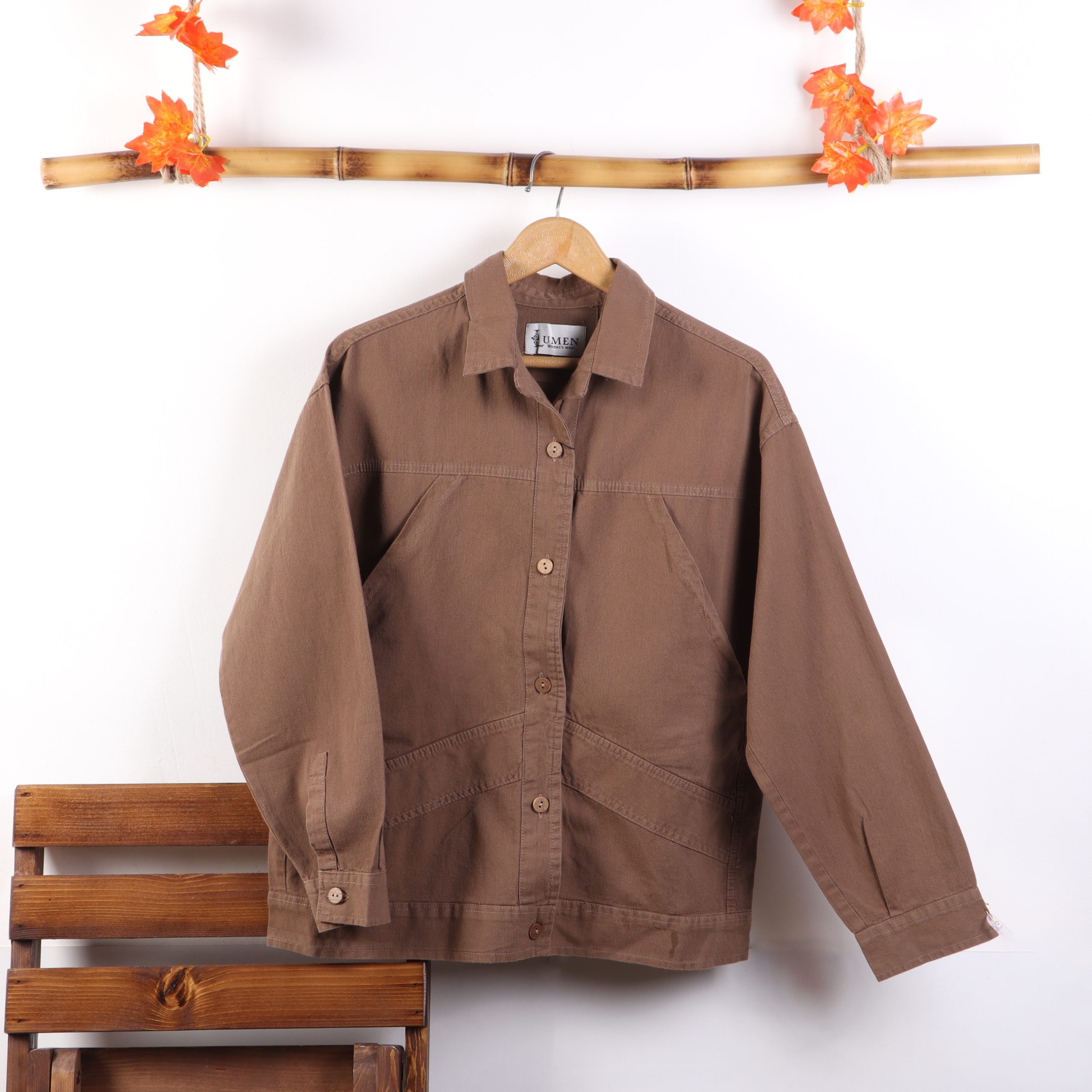 کت کتان ساده زنانه