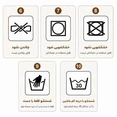آشنایی با علائم شستشوی لباس | پوشاک آلتون